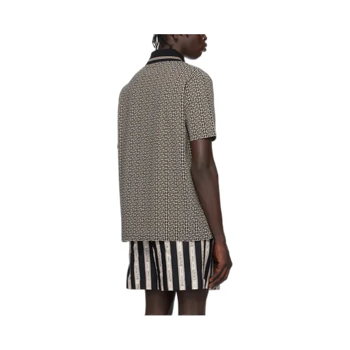 Logo Patch Straight Hem Polo Shirt