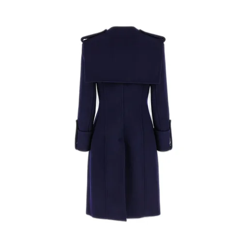 Double-Breasted Long-Sleeve Trench Coat