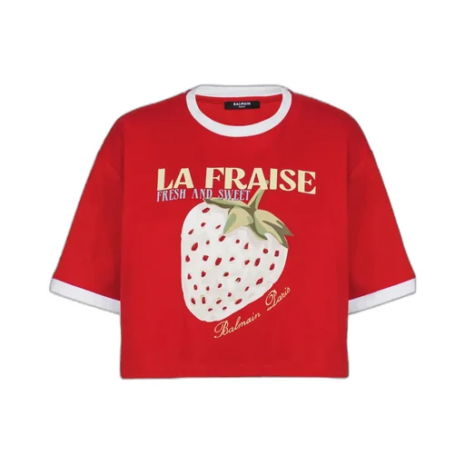 Logo Printed Cropped T-Shirt