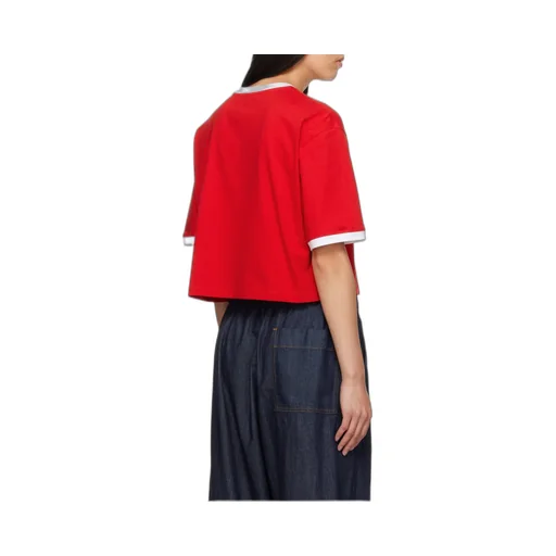 Logo Printed Cropped T-Shirt