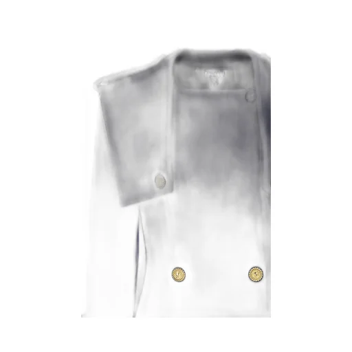 Double-Breasted Long-Sleeve Trench Coat