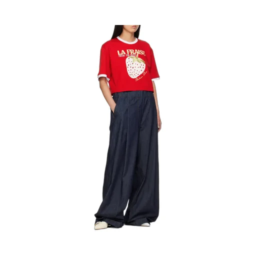 Logo Printed Cropped T-Shirt