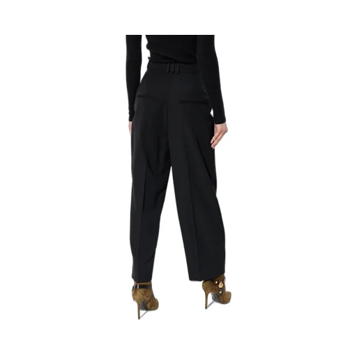 Pleated Grain De Poudre Trousers
