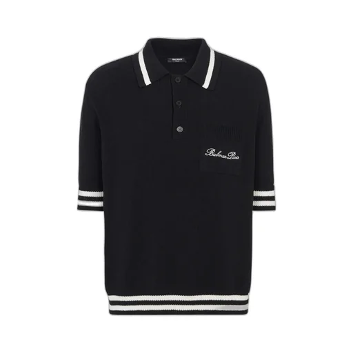 Logo Embroidered Collared Polo Shirt