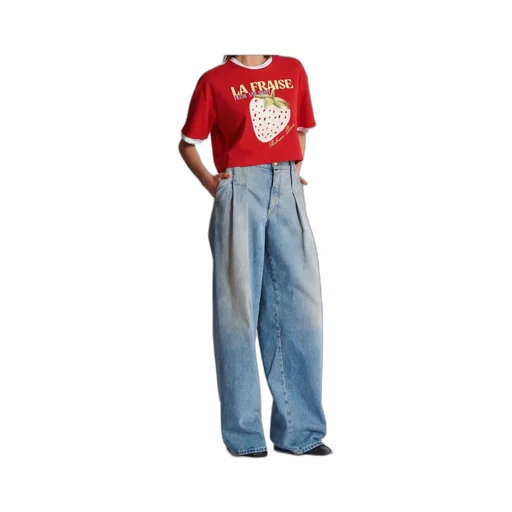 Logo Printed Cropped T-Shirt