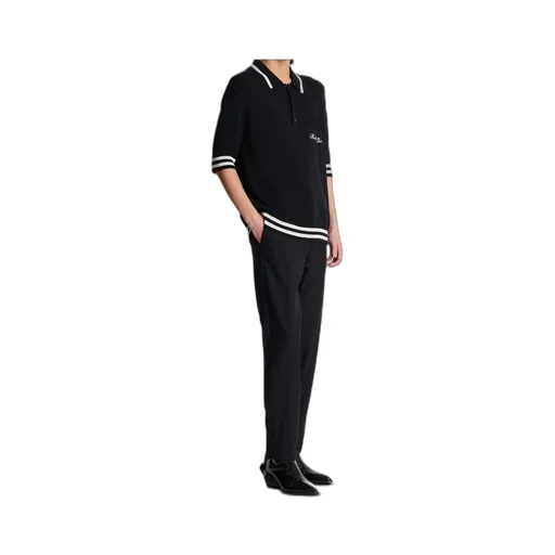 Logo Embroidered Collared Polo Shirt