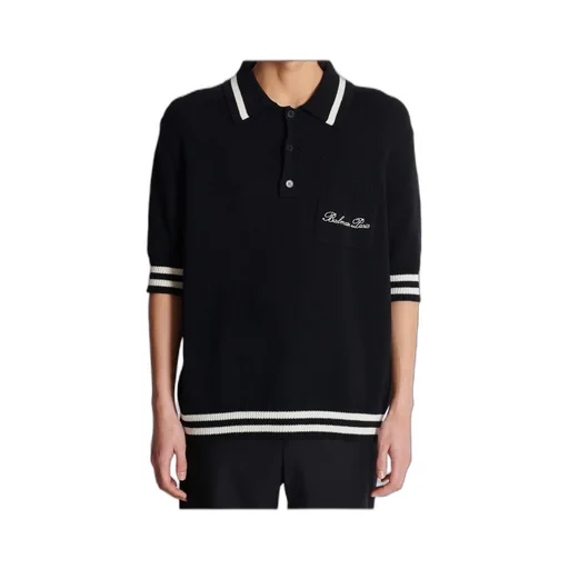 Logo Embroidered Collared Polo Shirt