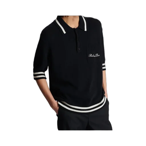 Logo Embroidered Collared Polo Shirt