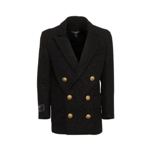 Double-Breasted Tweed Jacket