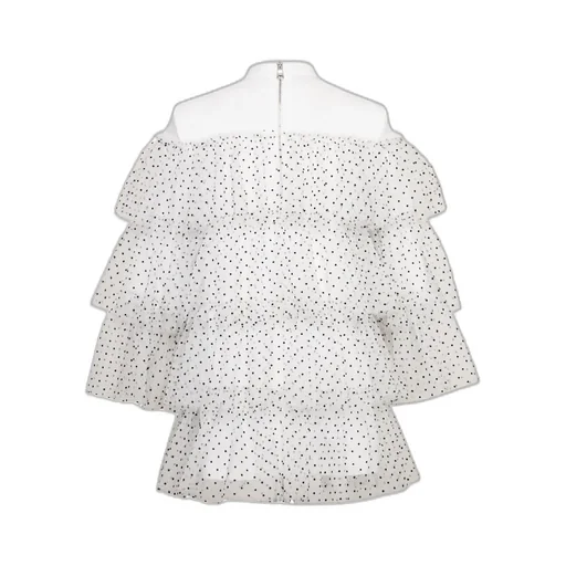 Spot Printed Tulle Dress