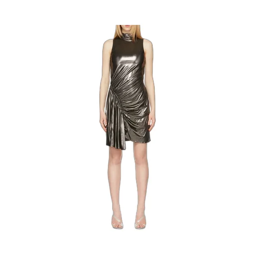 Ruched Sleeveless Mini Dress
