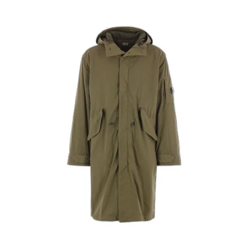 Lens Detail Hooded Parka