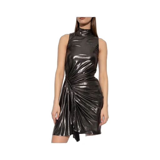 Ruched Sleeveless Mini Dress