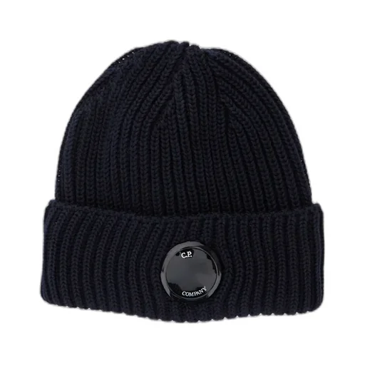 Logo Plaque Knit Beanie