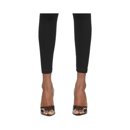 Logo-Waistband Cotton-Blend Leggings