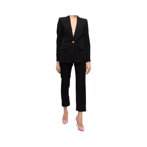 Straight-Leg Wool Cropped Trousers