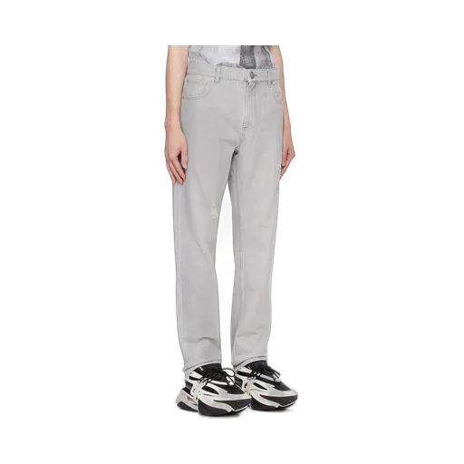 Straight-Leg Denim Pants