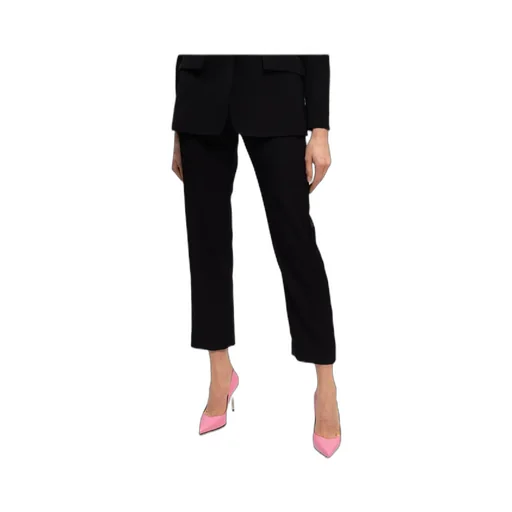 Straight-Leg Wool Cropped Trousers