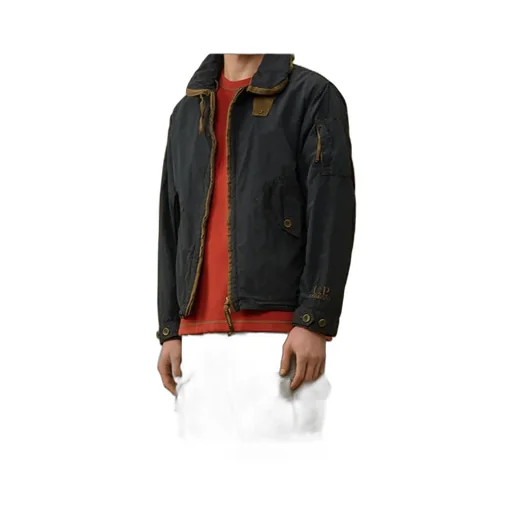 Contrast Flatt Nylon Hooded Jacket