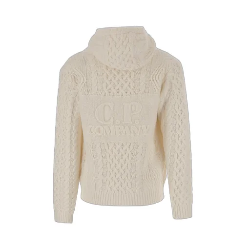 Cable-Knit Zip-Up Cardigan