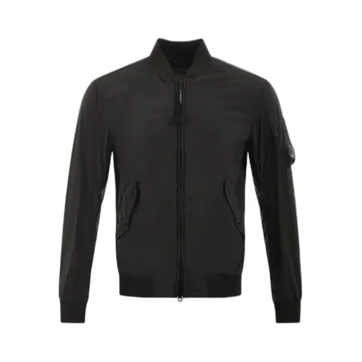 Ribbed Knit Collar Jacket