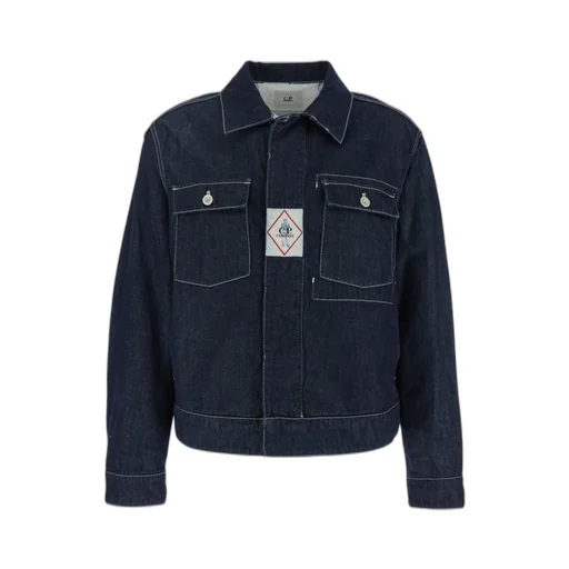 Long-Sleeved Denim Coat