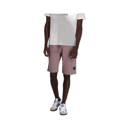 Lens-Detail Fleece Shorts