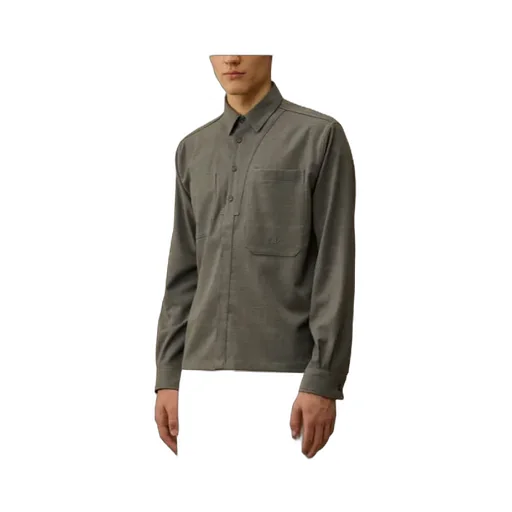 Long-Sleeved Wool Shirt