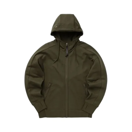 Jersey Zipped Hoodie