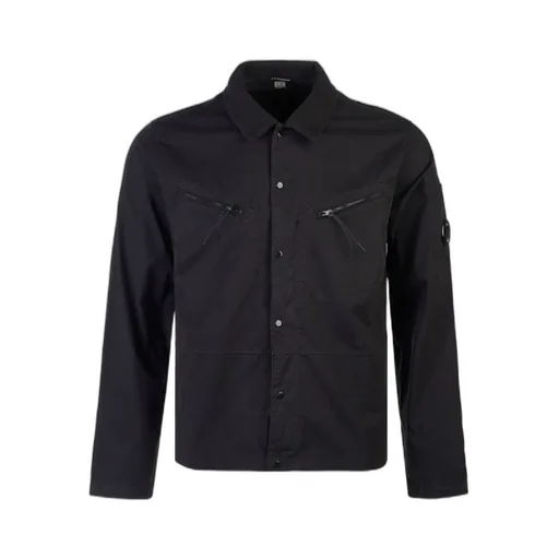 Lens-Detail Press-Stud Shirt