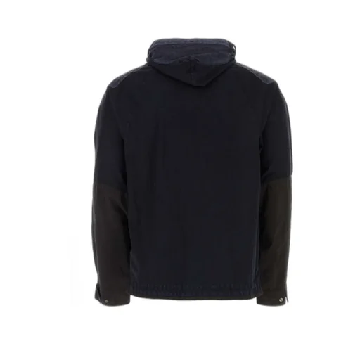Zip-Up Panelled Hooded Windbreaker