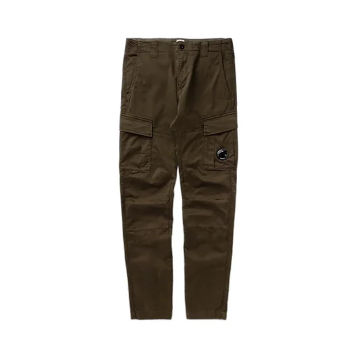 Lens-Detailed Tapered-Leg Cargo Pants