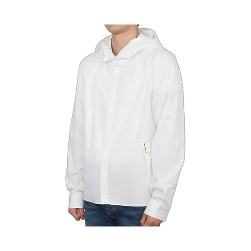 Long-Sleeved Hooded Shirt