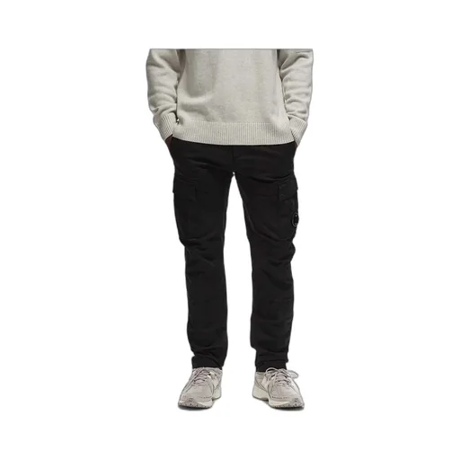 Lens-Detailed Tapered-Leg Cargo Pants