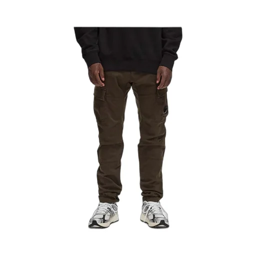 Lens-Detailed Tapered-Leg Cargo Pants