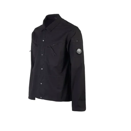 Lens-Detail Press-Stud Shirt