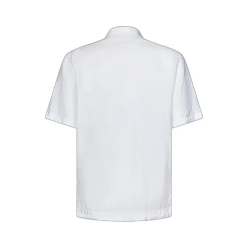 Logo-Print Linen Shirt