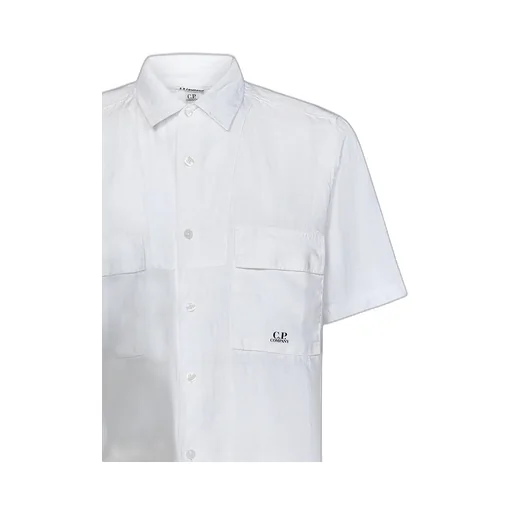 Logo-Print Linen Shirt