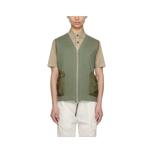 Cargo-Pocket V-Neck Vest