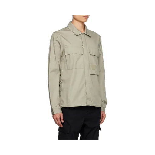 Zip-Up Cotton Shirt