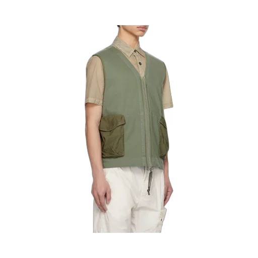 Cargo-Pocket V-Neck Vest