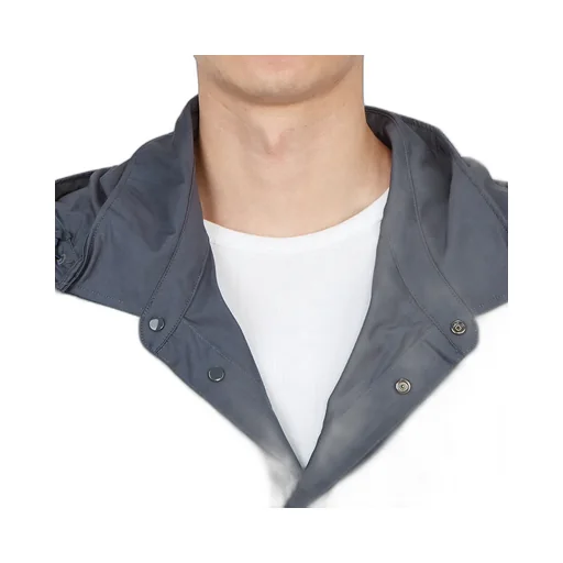Hooded Cotton Shirt Jacket