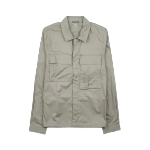 Zip-Up Cotton Shirt