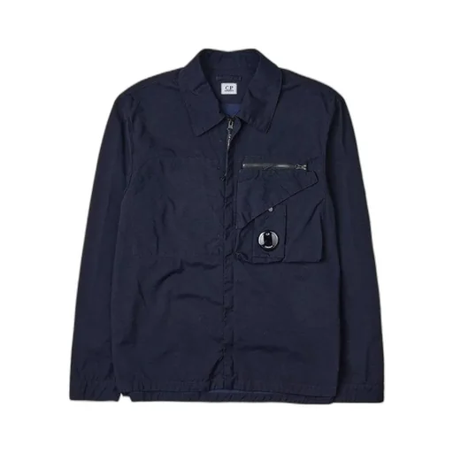 Lens-Detail Shirt Jacket