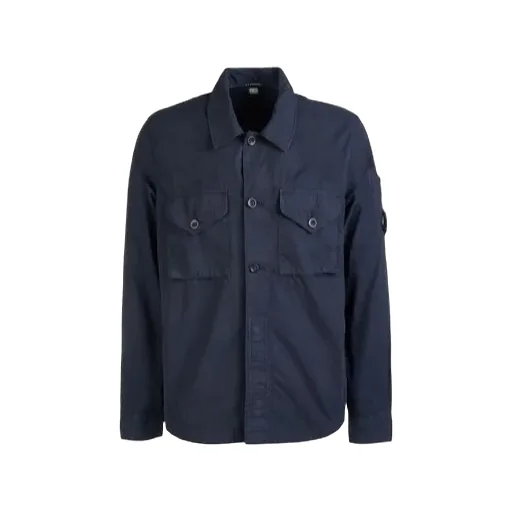 Lens-Detail Cotton Shirt