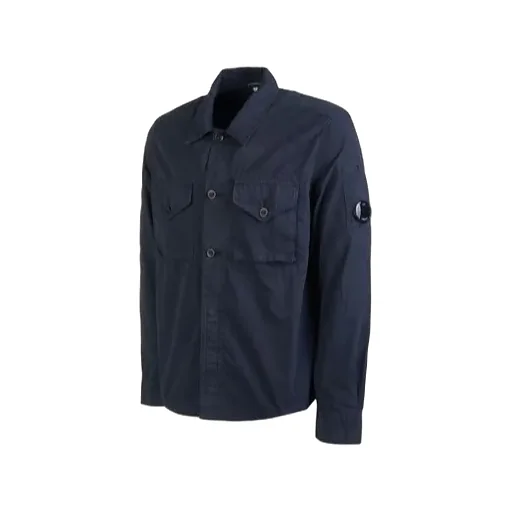 Lens-Detail Cotton Shirt