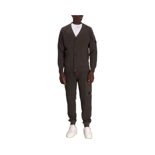 V-Neck Logo-Patch Cardigan