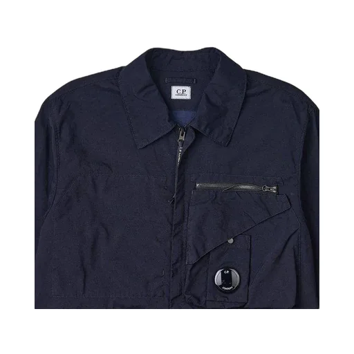 Lens-Detail Shirt Jacket