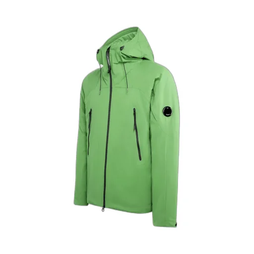 Lens-Detail Hooded Jacket