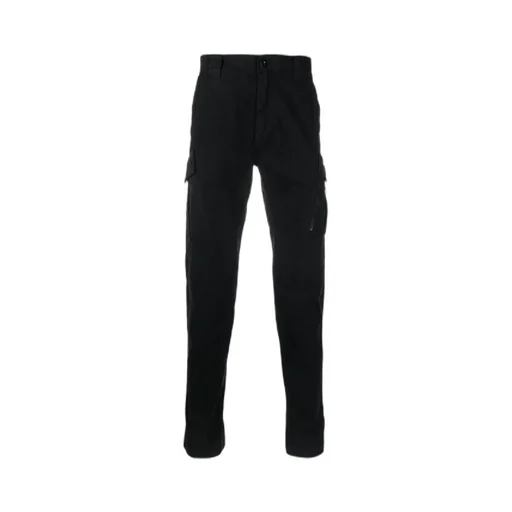 Lens-Detail Cotton Trousers